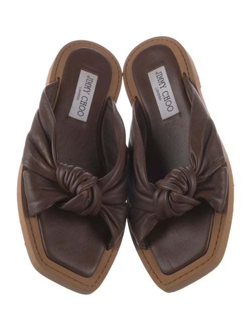 Jimmy Choo Leather Slides