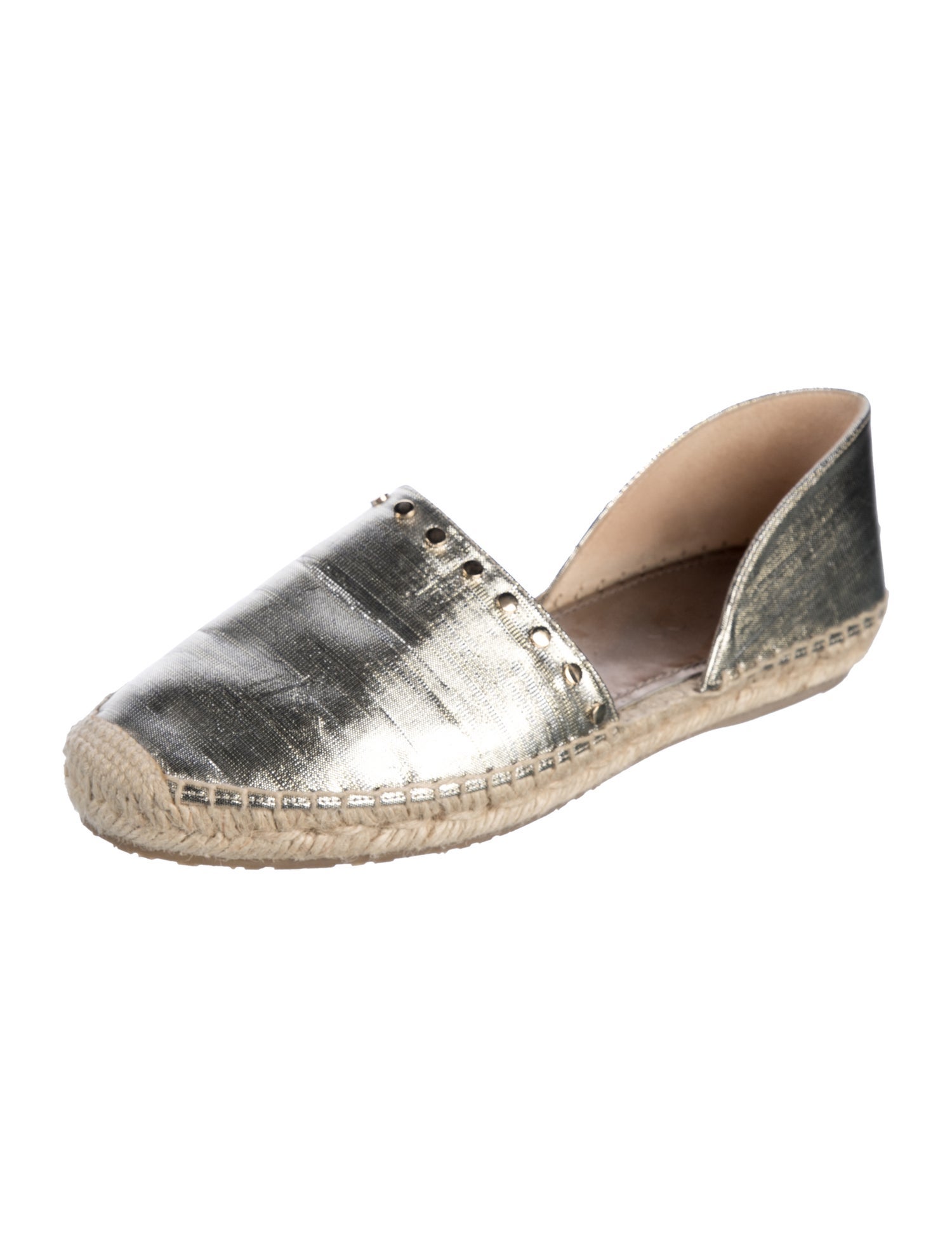 Jimmy Choo Studded Accents D'Orsay Flats