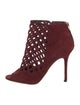 Jimmy Choo Suede Cutout Accent Lace-Up Boots