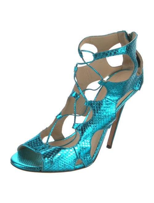 Jimmy Choo Leather T-Strap Sandals