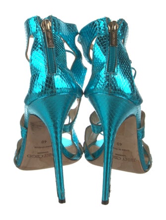 Jimmy Choo Leather T-Strap Sandals