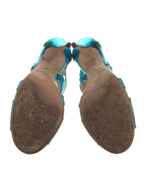 Jimmy Choo Leather T-Strap Sandals