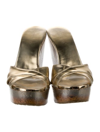 Jimmy Choo Leather Slides