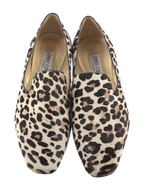 Jimmy Choo Animal Print Flats