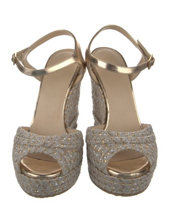 Jimmy Choo Jute Printed Espadrilles