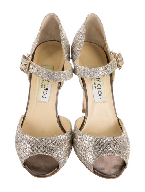 Jimmy Choo Glitter Glitter Accents D'Orsay Pumps