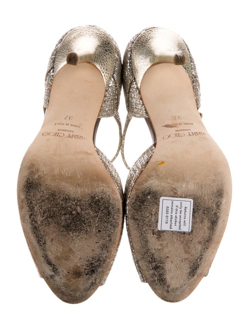 Jimmy Choo Glitter Glitter Accents D'Orsay Pumps