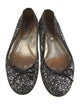 Jimmy Choo Glitter Bow Accents Ballet Flats