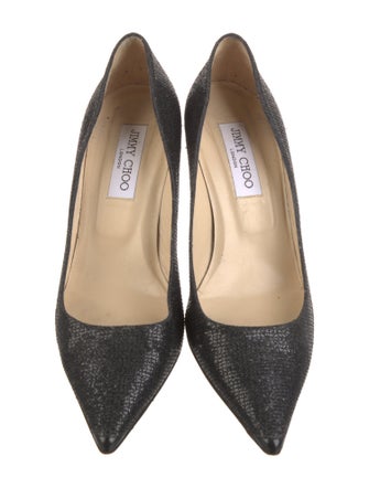 Jimmy Choo Glitter Printed Pumps