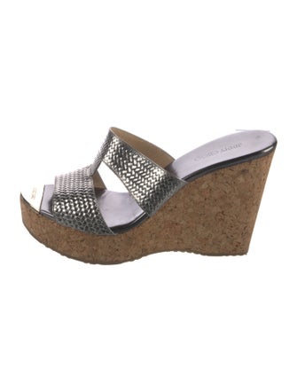 Jimmy Choo Leather Cutout Accent