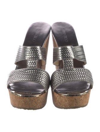 Jimmy Choo Leather Cutout Accent