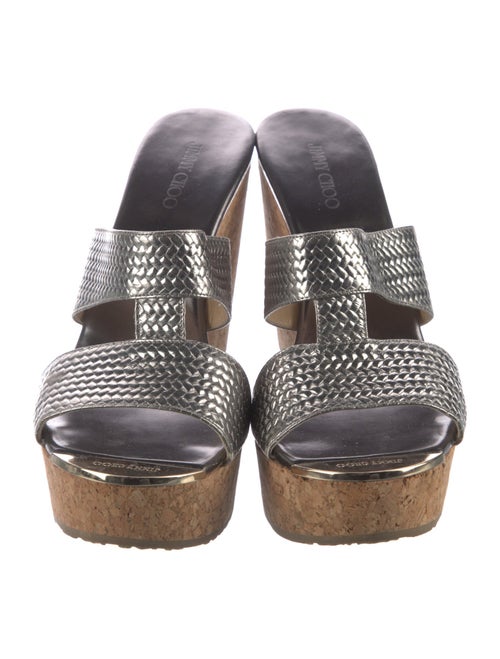 Jimmy Choo Leather Cutout Accent