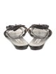 Jimmy Choo Leather Crystal Embellishments Slides
