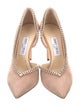 Jimmy Choo Suede Crystal Embellishments D'Orsay Pumps