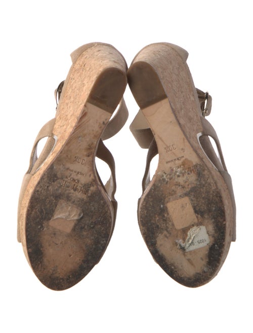 Jimmy Choo Suede Cutout Accent Espadrilles