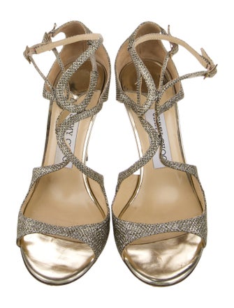 Jimmy Choo Glitter Accents Sandals