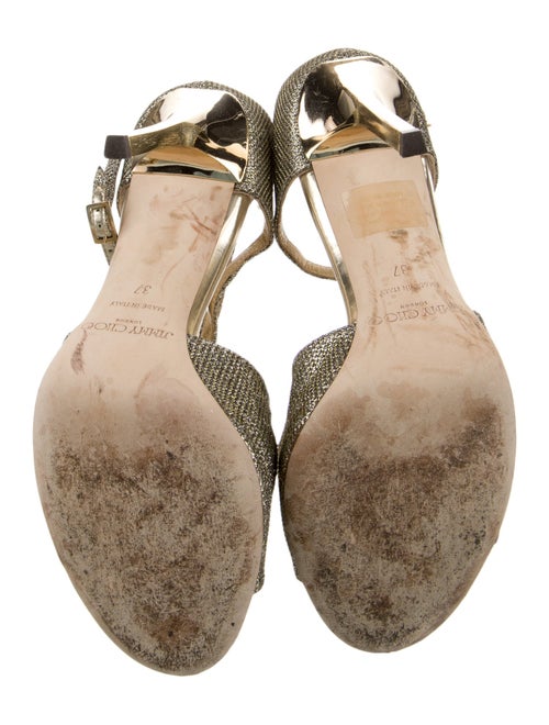 Jimmy Choo Glitter Accents Sandals