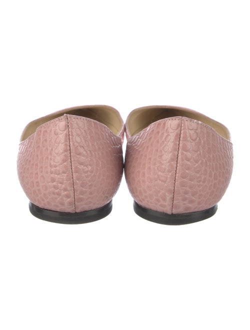 Jimmy Choo Leather Animal Print Ballet Flats