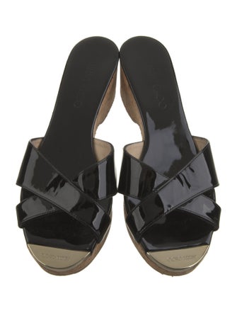 Jimmy Choo Patent Leather Slides