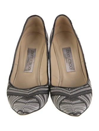 Jimmy Choo Printed D'Orsay Pumps