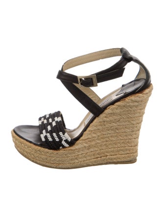 Jimmy Choo Leather Espadrilles