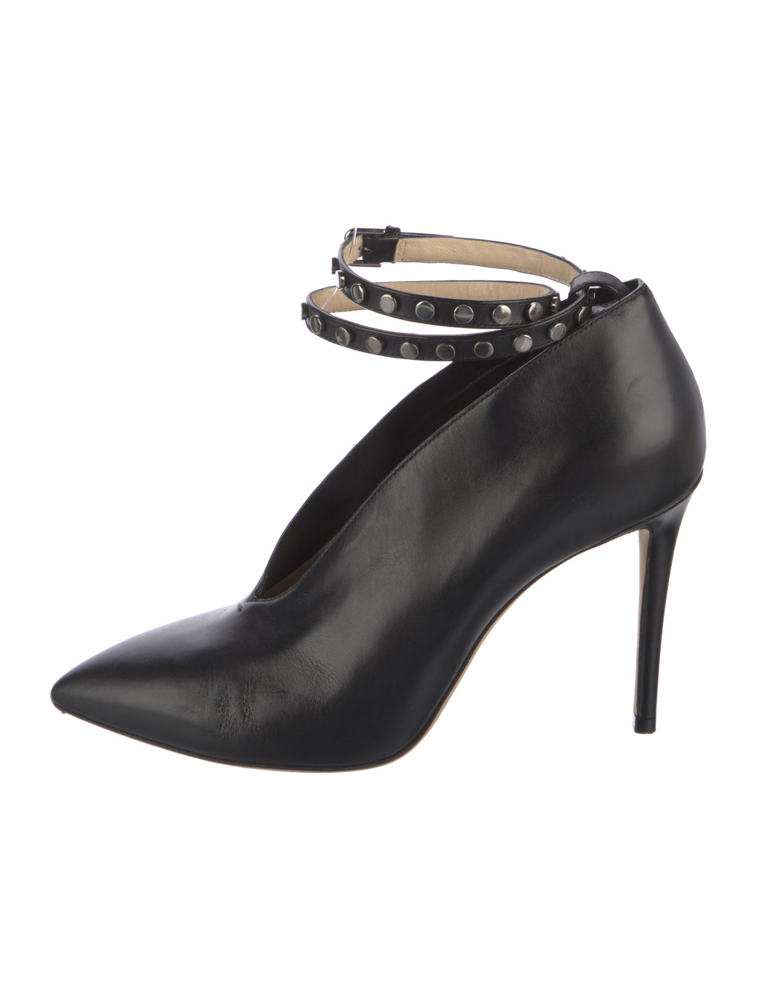 Jimmy Choo Leather Studded Accents Pumps