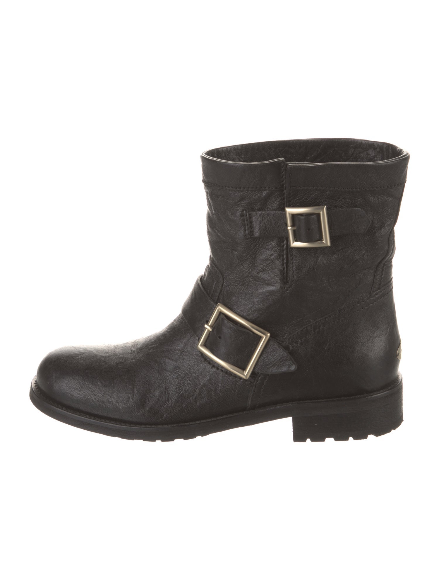 Jimmy Choo Leather Moto Boots