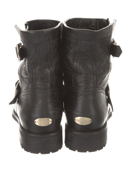 Jimmy Choo Leather Moto Boots