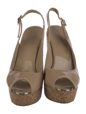 Jimmy Choo Patent Leather Slingback Sandals