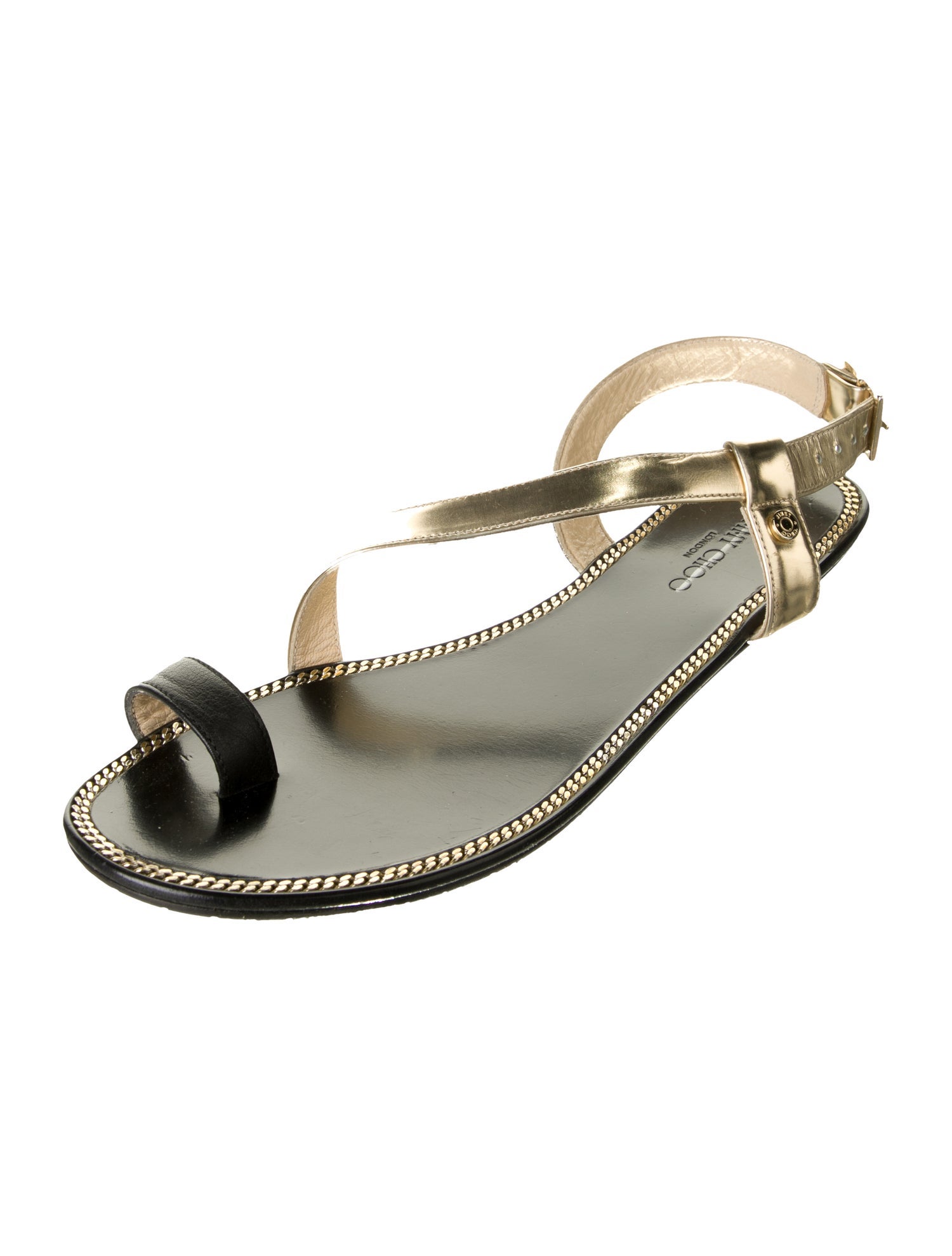 Jimmy Choo Leather Slingback Sandals