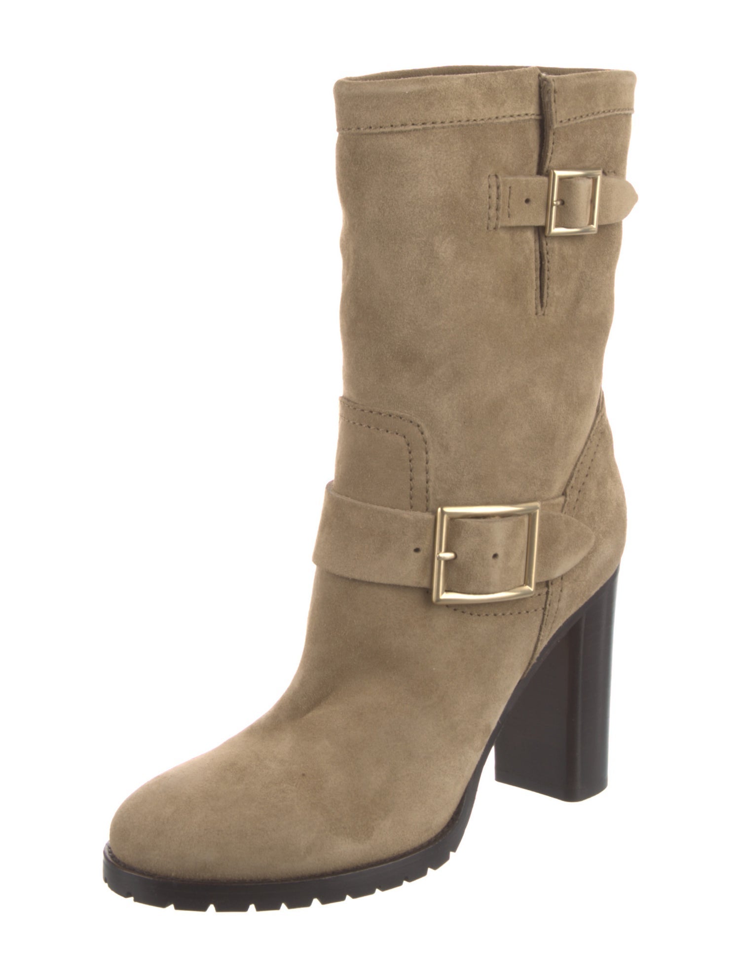 Jimmy Choo Suede Moto Boots