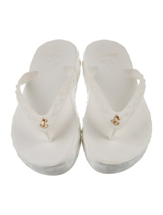 Jimmy Choo Rubber Flip Flops