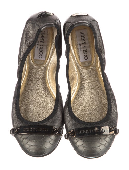 Jimmy Choo Leather Ballet Flats