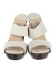 Jimmy Choo Embossed Leather Animal Print Slides