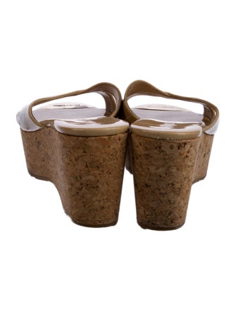 Jimmy Choo Patent Leather Slides