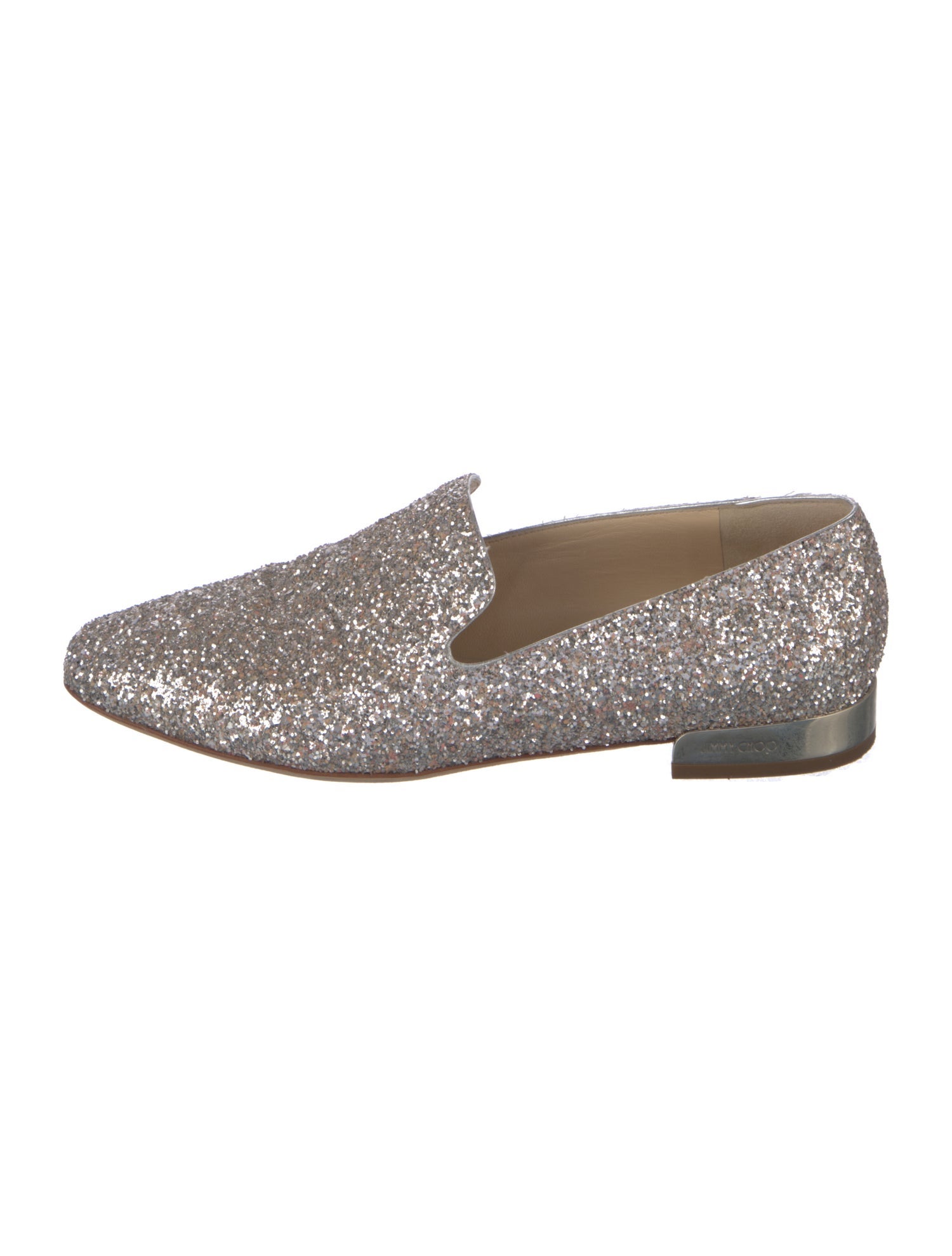 Jimmy Choo Glitter Glitter Accents Loafers