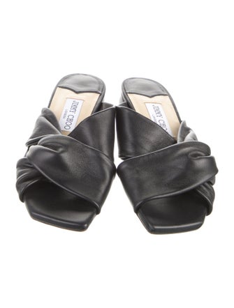 Jimmy Choo Narisa Avenue Leather Slides