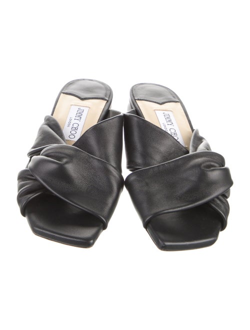 Jimmy Choo Narisa Avenue Leather Slides