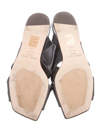 Jimmy Choo Narisa Avenue Leather Slides