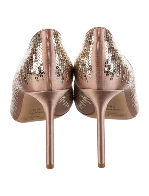 Jimmy Choo Satin Striped Pumps