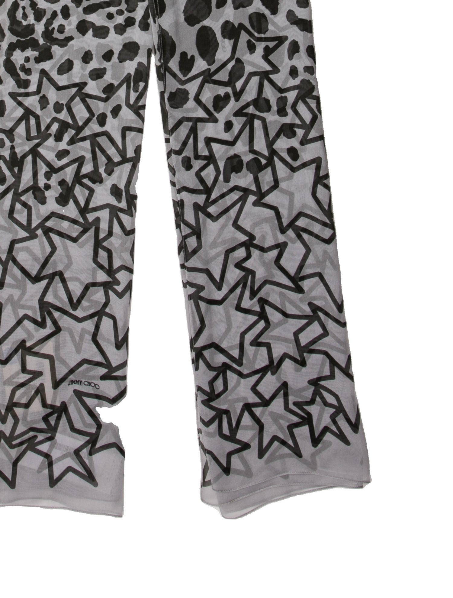 Jimmy Choo Silk Animal Print Scarf w/ Tags