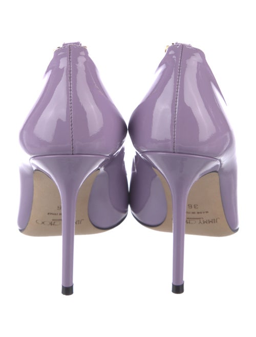 Jimmy Choo Leather Chain-Link Accents Pumps