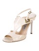 Jimmy Choo Patent Leather T-Strap Sandals