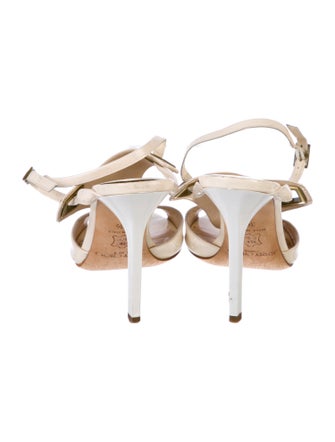 Jimmy Choo Patent Leather T-Strap Sandals