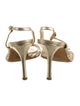 Jimmy Choo Leather Bow Accents Slingback Sandals