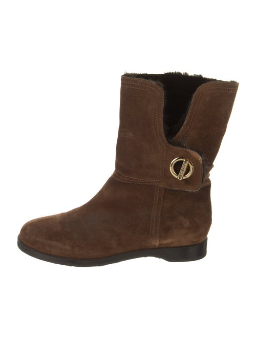 Jimmy Choo Suede Printed Rain Boots