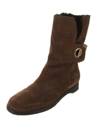 Jimmy Choo Suede Printed Rain Boots