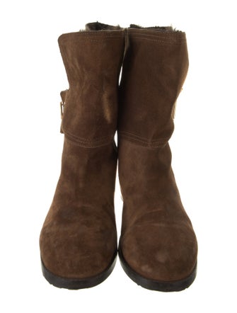 Jimmy Choo Suede Printed Rain Boots