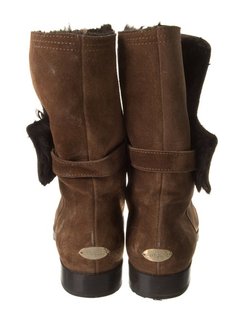 Jimmy Choo Suede Printed Rain Boots