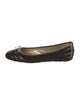 Jimmy Choo Suede Glitter Accents Ballet Flats